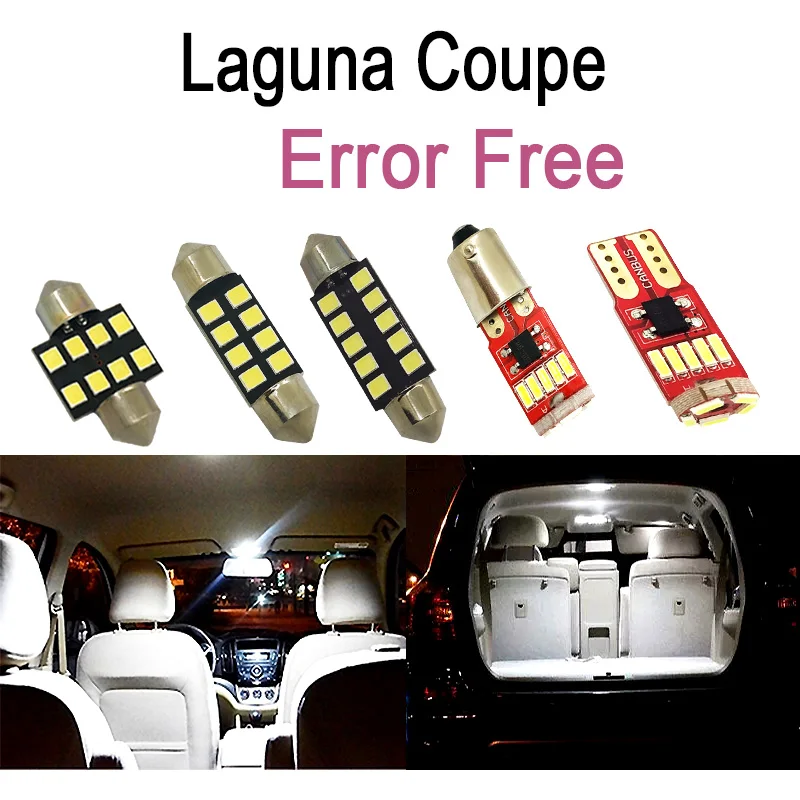 

13pc x For 2008-2015 Renault Laguna Coupe canbus Error Free Car LED bulbs Interior Reading dome Light Kit