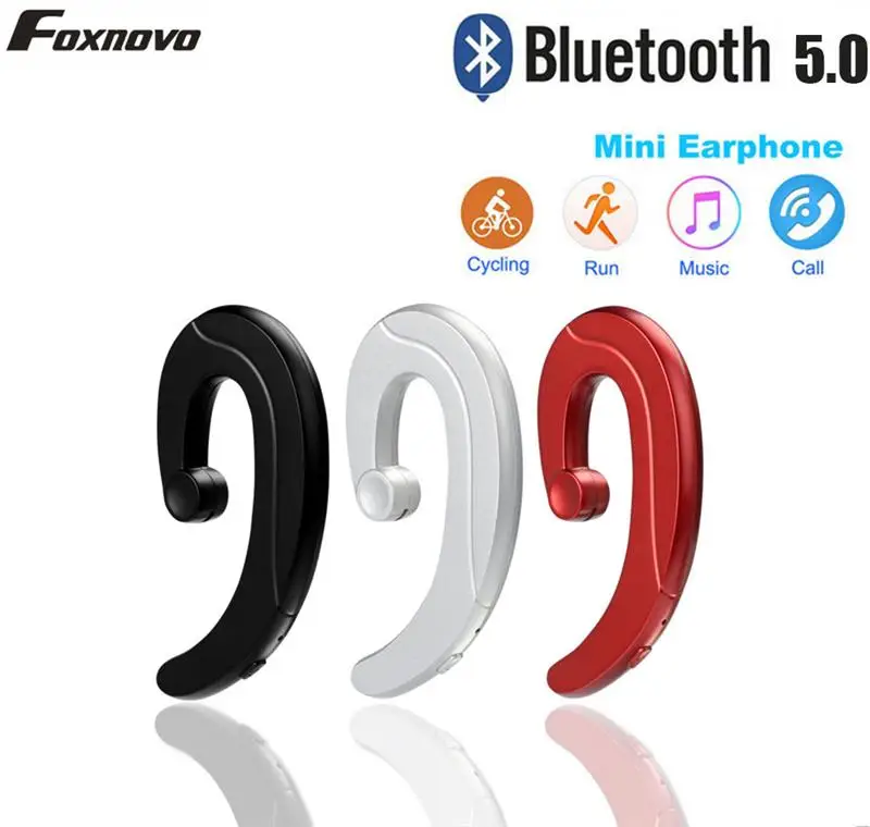 1PC Wireless Headphone Bluetooth Earphone Ear Hook Sports Stereo Headset For iPhone Android Bone Conduction Earphone