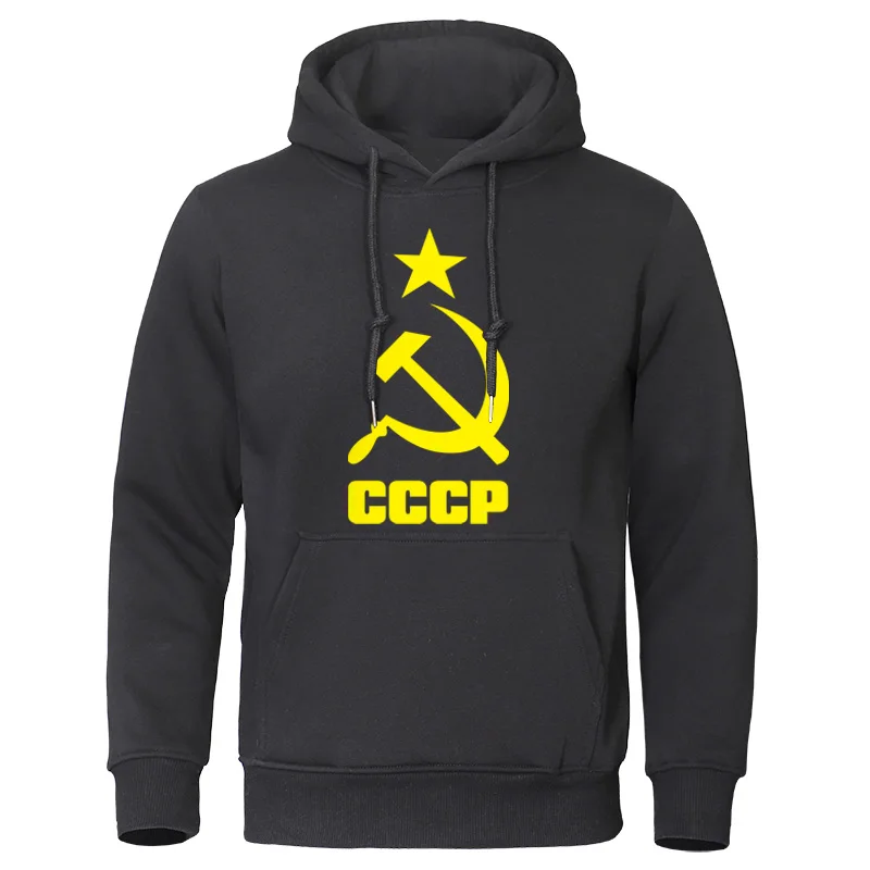 2019 Autumn Men's Clothing CCCP Russian Men Hoodies USSR Cotton Man Sweatshirts Moscow Male Pullovers Quality Soviet Union Tops
