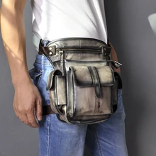 Качественная кожаная Мужская Дизайнерская Повседневная сумка-мессенджер, сумка для планшета, многофункциональная модная поясная сумка, сумка для ног 913-5l