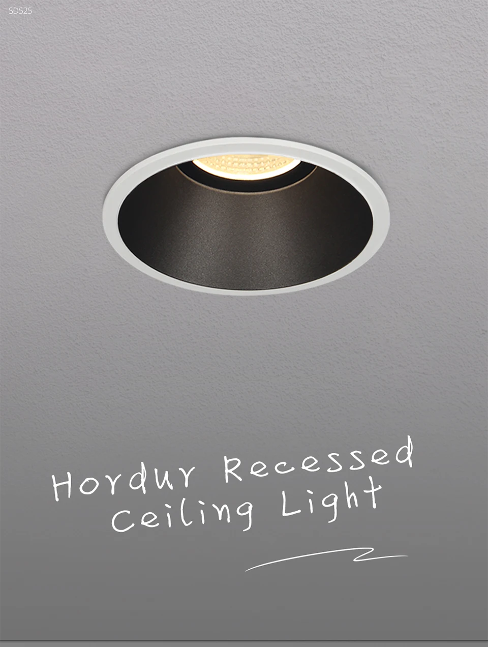 Aisilan LED Recessed spotlight Narrow Border lamp home spotlight 7.5 open hole downlight minimalist living room CRI 93