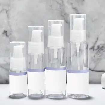 

4Pcs Portable Disinfectant Lotion Shower Gel Refillable Empty Dispenser Bottle Hand Sanitizer Plastic Bottles