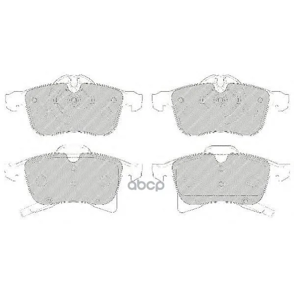 Fdb1640_=1036 02!Колодки Дисковые П Opel Astra H/Meriva/Zafira 1.4-2.0/1.7cdti 03 Ferodo Fdb1640 Ferodo арт. FDB1640