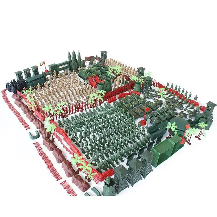 

520-Piece xiao bing ren Set 5cm Boys Toy Gift Military Scene Sand Table Model a Generation