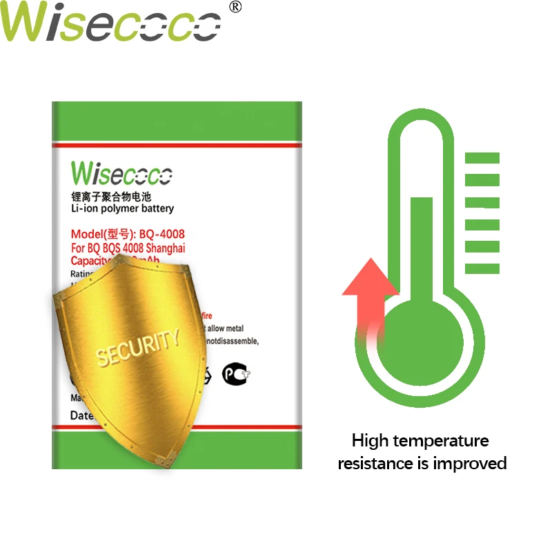 WISECOCO 2 шт 2200mAh батарея для BQ BQs 4008 Шанхай передвижной телефон в наличии последняя