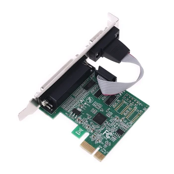

AX99100 1P1S RS232 Serial Parallel Port DB25 25Pin PCIE Riser Card PCI-E Express
