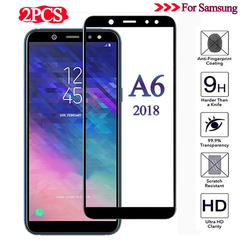 Закаленное стекло для samsung galaxy a6 a600 Plus 2018 a2 core Защита экрана A750 защитная