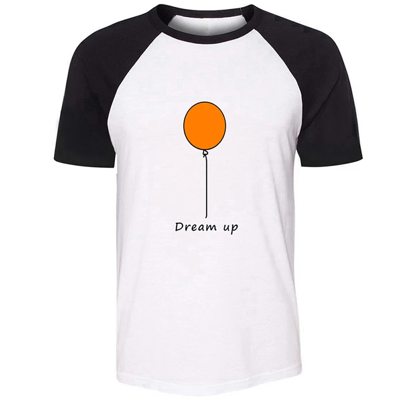 You Only Live Once YOLO Dream Up Ballon Design Mens Guys Printing T Shirt Graphic Tee Short Sleeve Cotton Tshirts Present | Мужская