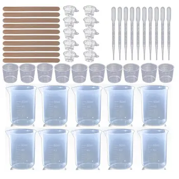 

DIY Crystal Epoxy Dispensing Mixing Stirrer Dropper Measuring Cup Crafts Making