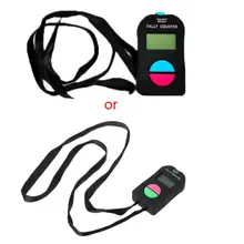 0-9999 Digital Tally Counter ABS 4 Digit Counter Electronic Manual Clicker Security Running Counter For Golf Gym wireless people counter visitor counter with music door chime retail security football counter customer counter