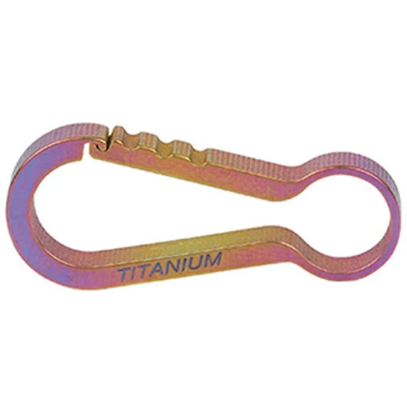 

Titanium Mini High Loading-Bearing Carabiner Outdoor Hook Edc Tool Carabiner Keychain Pink Color Small