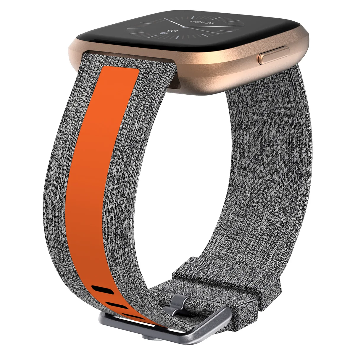 

Personality Band For Fitbit Versa 23 MM Canvas Strip Strap Leisure Smart Watch Replacement Accessories Reflective Wristband S/L