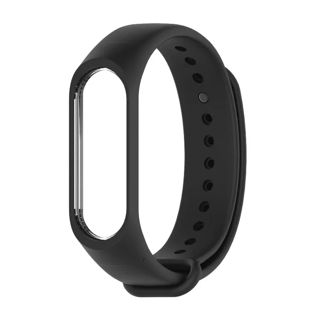 Симпатичный сменный Браслет для Xiaomi mi Band 3 ремешок для Xiao mi correa mi band 4 ремешок pulseira mi band 4 3 браслет mi band - Цвет: Черный