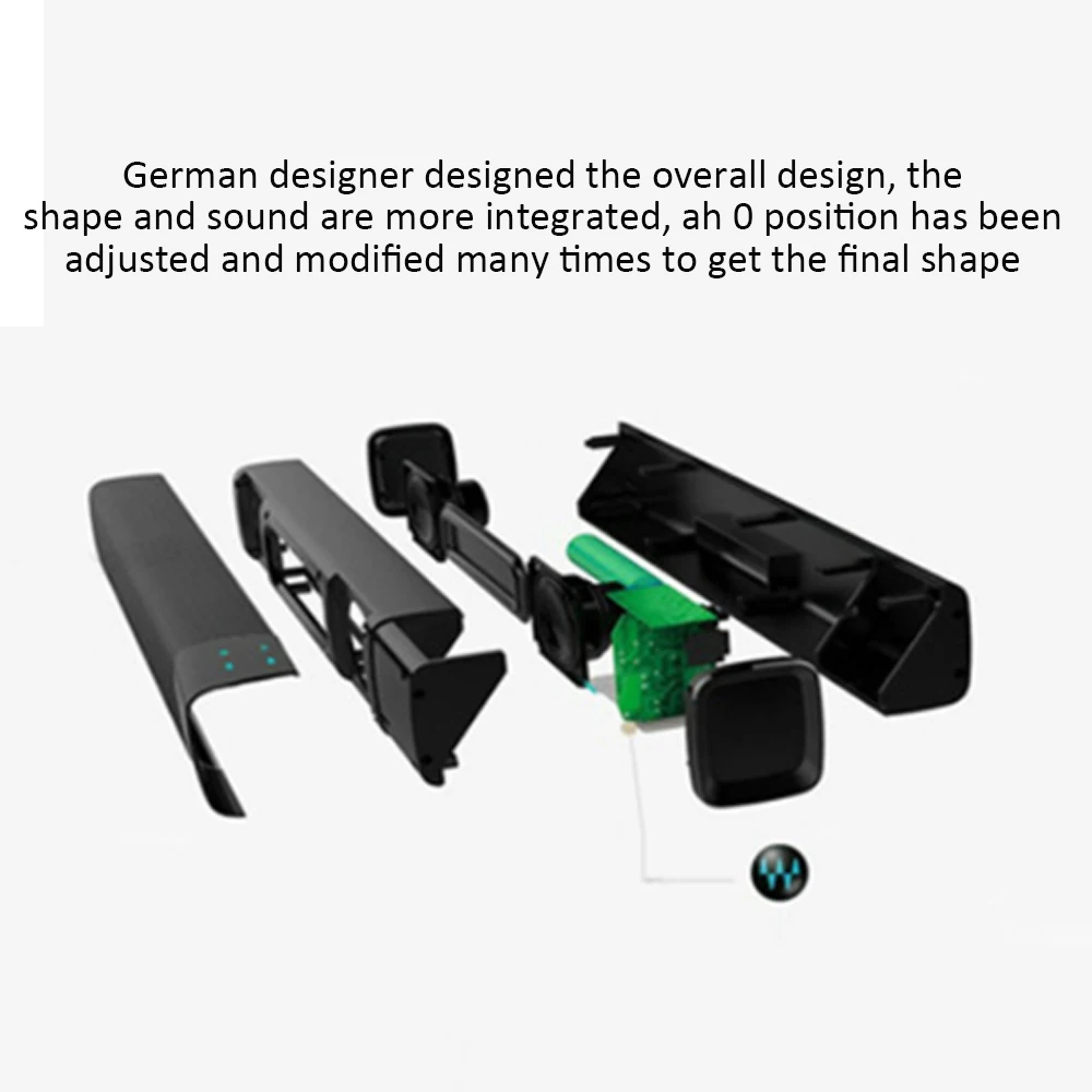 JKR KR-1000 беспроводной динамик, 20 Вт Bluetooth Сабвуфер мини эхо настенный домашний кинотеатр бас стерео объемный звук громкий динамик