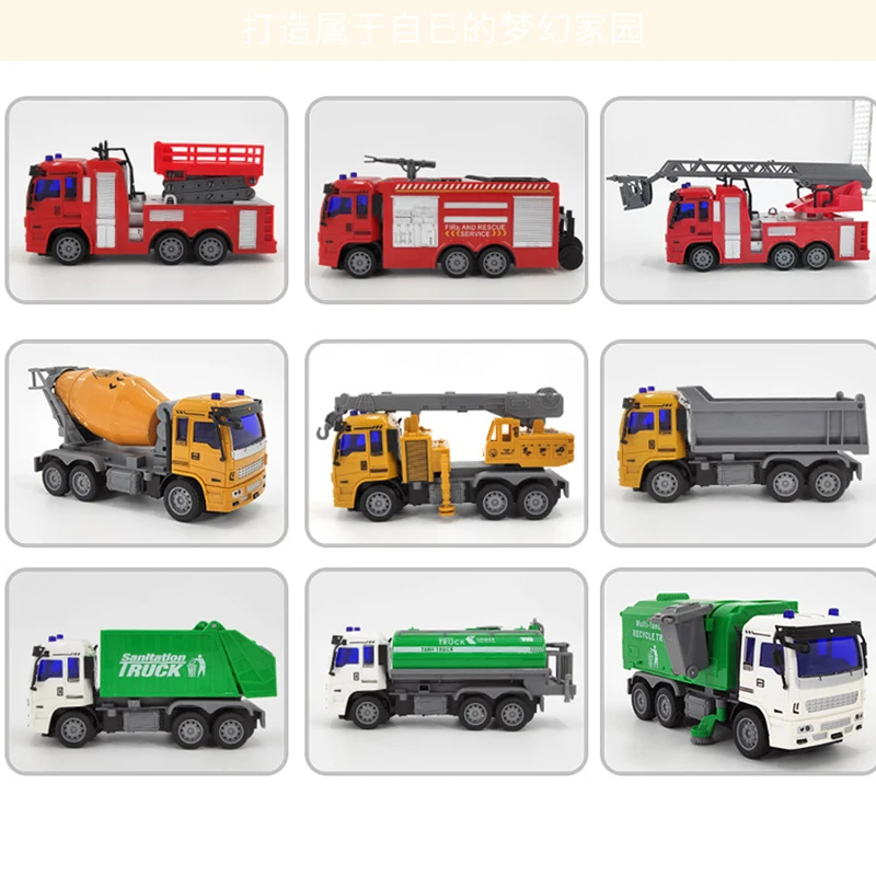 2.4GHZ Rc Cars Dump Truck Vehicle For Children Boys Xmas Birthday Gifts Simulation City Transporter Engineering Model Beach Toys 5