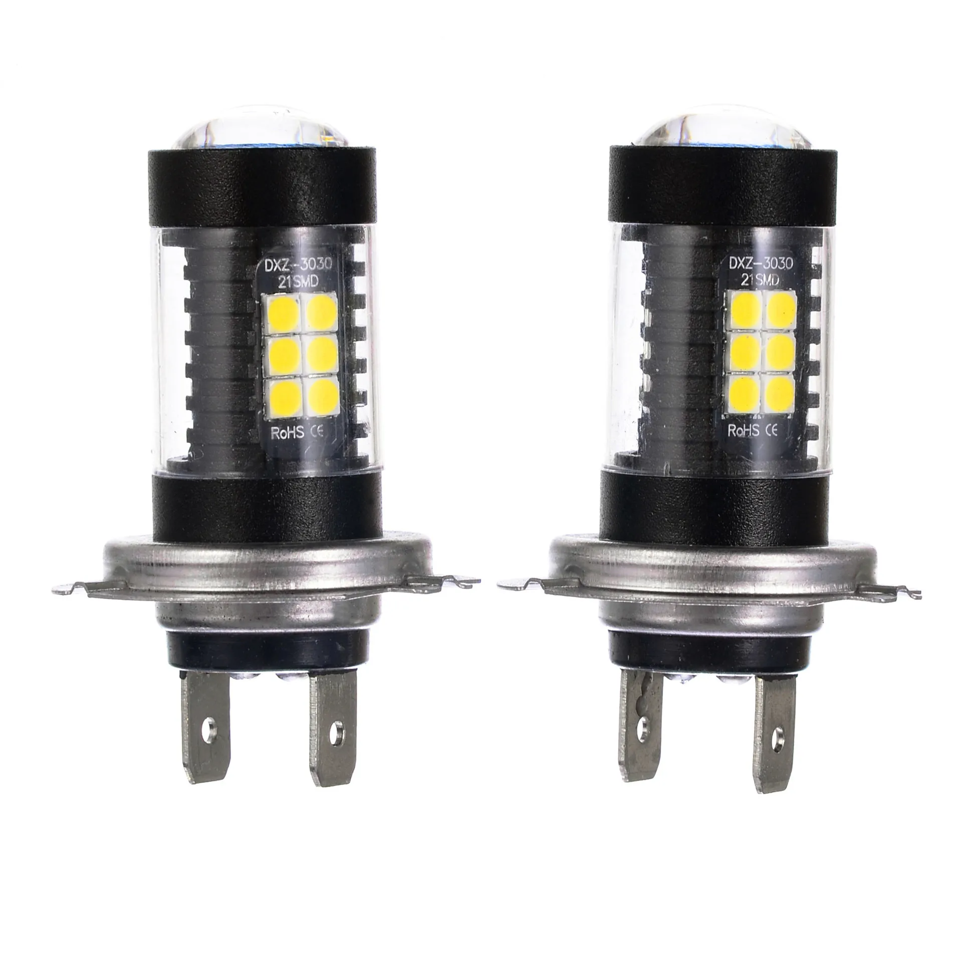 2 шт Автомобильный светодиодный Противотуманные фары H1 H4 H7 H8 H11 9005 3030 21SMD светодиодный 21 Вт высокой мощности светодиодный фары 1156 1157 Реверсивный фары 6500K 12V