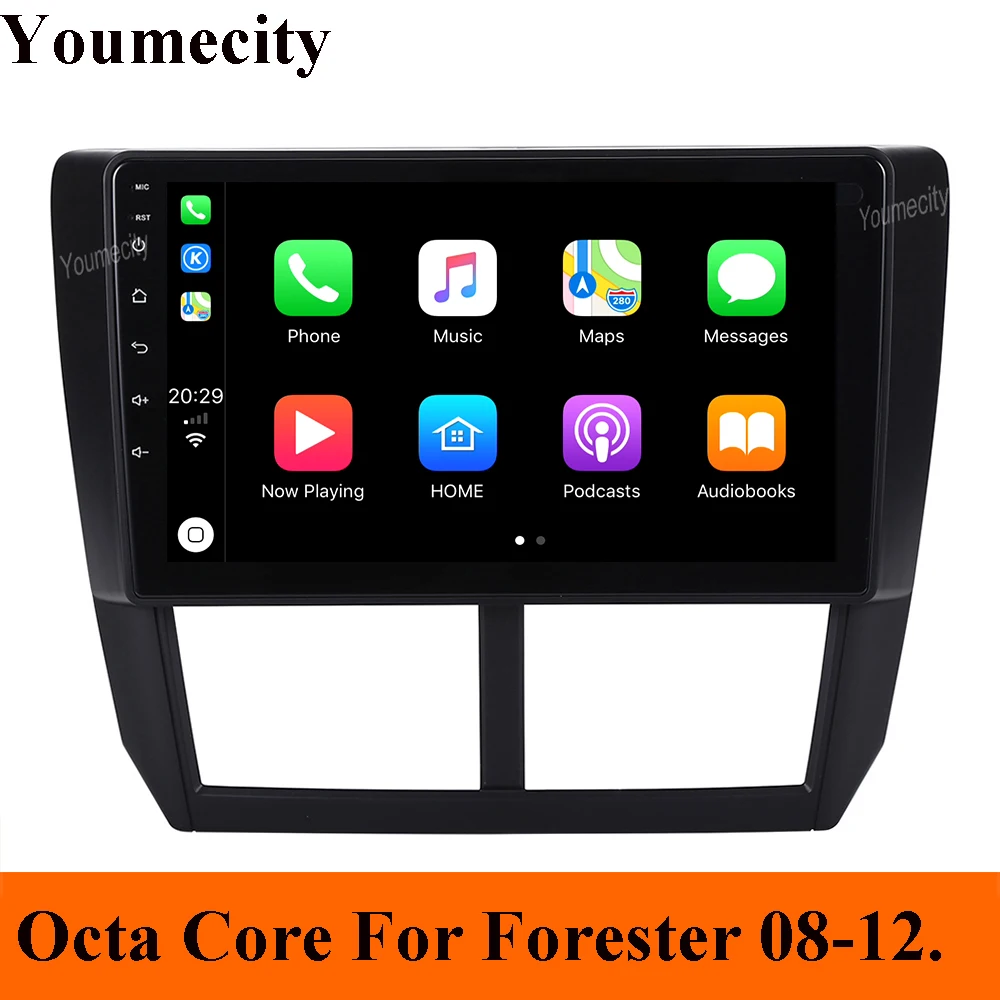 Android 9,0 Octa 8 Core Автомобильный DVD плеер для Subaru Forester 2008-2012, автомобильные аксессуары, брелок для автомобиля Subaru wrx радио gps навигации BT WI-FI 2 грамма+ 32grom