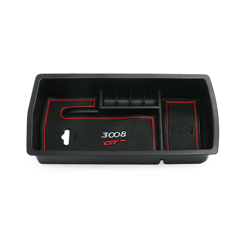 Автомобильный внутренний подлокотник ящик для перчаток лоток Центральный отсек для хранения для PEUGEOT 3008 GT