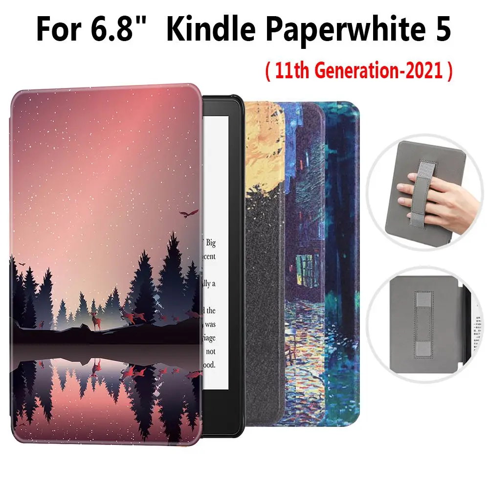 21 All New Magnetic Smart Cover Pu Leather Folio Case For Amazon Kindle Paperwhite 5 11th Generation 6 8 Inch E Reader Funda Tablets E Books Case Aliexpress