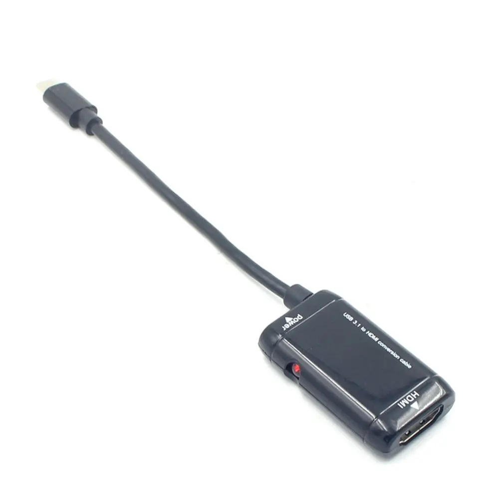 USB 3,1 к HDMI сплиттер с функцией порта питания Тип C к HDMI конвертер адаптер «Папа-мама» кабель
