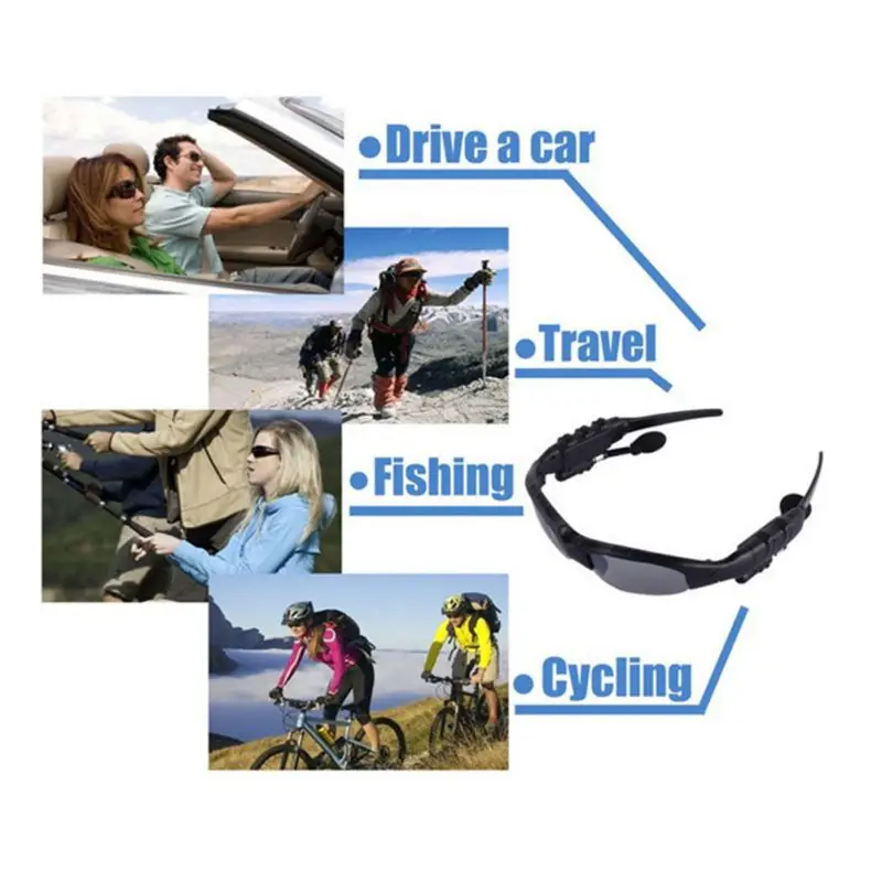 Солнцезащитные очки гарнитура Спорт на открытом воздухе музыка Bluetooth очки с наушниками с микрофоном