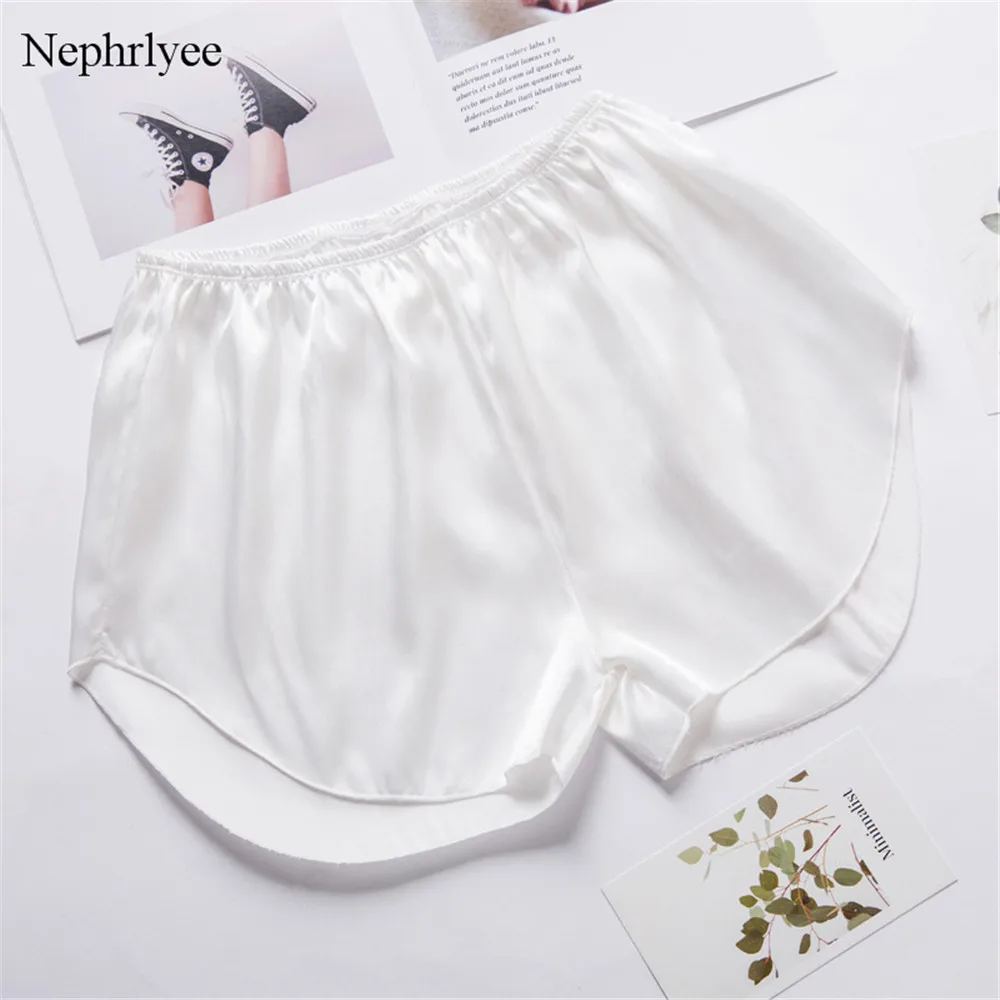 Elegance Satin Safety Short Pants Women Solid Underwear Short Tights Soft Seamless Female Safe Shorts Sexy Lingerie SHT068