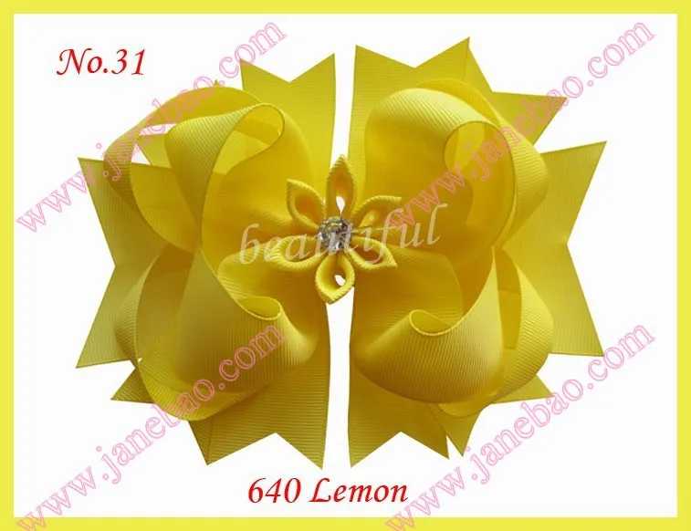 Новинка, 50 шт., 6,5 дюйма, романтические заколки для волос с бантами, сложные заколки для волос с бантами