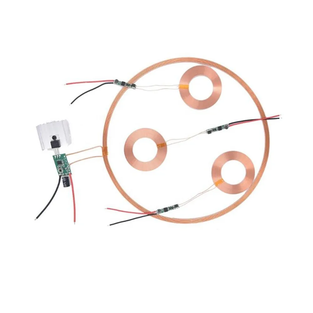 Taidacent 24V Long Distance Litz Wire Coil Induction Charging Inductive Charge Receiver Wireless Battery Charger Circuit Module taidacent 7 30mm 24v4a output high power long distance wireless power module wireless charging module diy 100w wireless charger