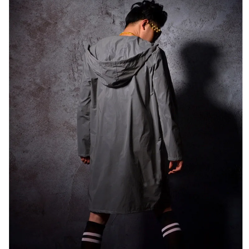 Мужской комплект из 2 предметов светоотражающий плащ и шорты мужские сценические