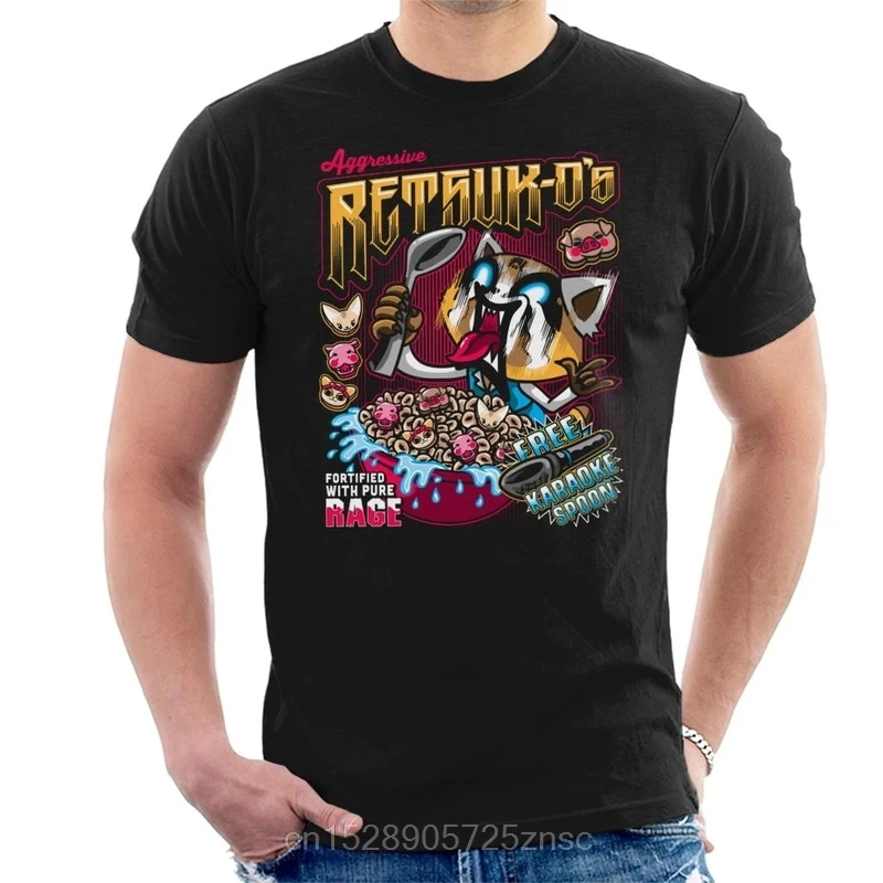 Мужская футболка с принтом aggression Retsuk Os cereal masculina wo men camiseta | одежда