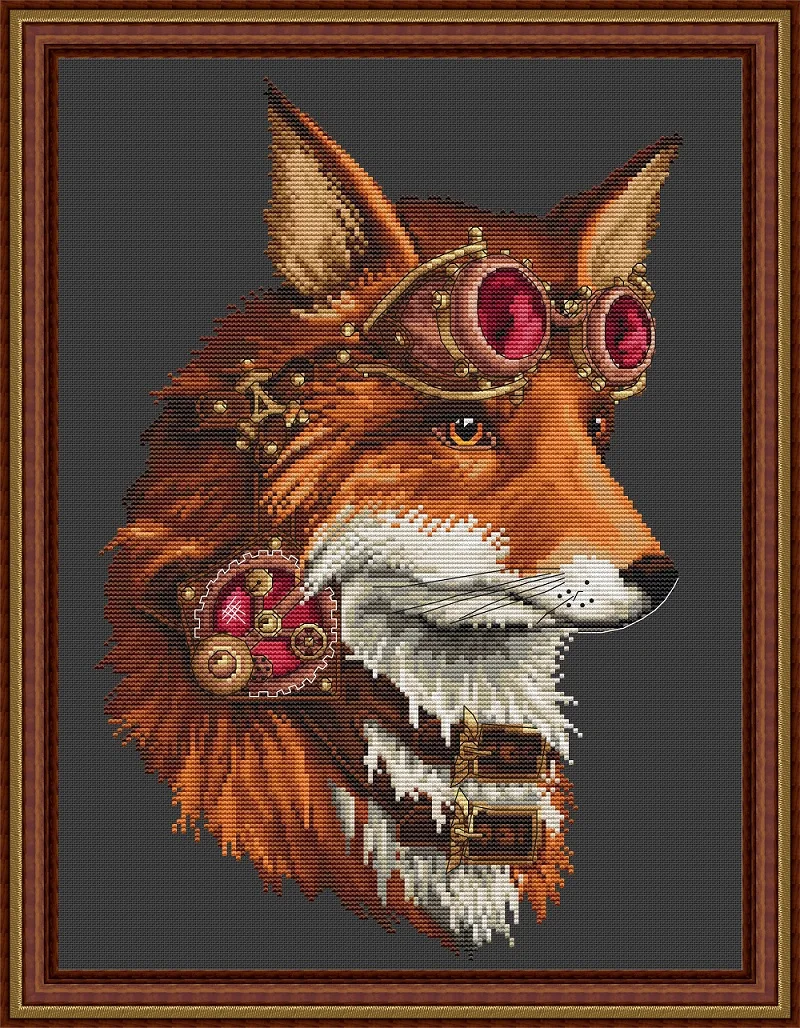 GG Counted Cross Stitch Kit DIM08826 Christmas Cats and Dogs Handmade Needlework For Embroidery 14ct Pilot fox | Дом и сад