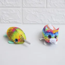 Boneco de pelúcia ty, unicórnio, peixe, colecionável, tela empilhável, 4 polegadas, boneco de limpeza, bichinho de pelúcia, presente de natal