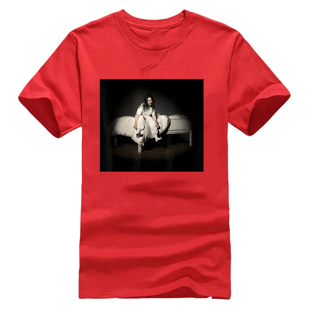 Черная футболка Billie Eilish Sweet Dreams S 3Xl Подарочная футболка на день рождения - Цвет: Красный