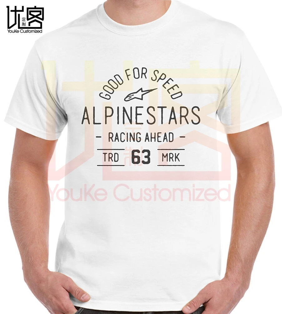 

Alpine Star Men's Tribute Short Sleeve T Shirt men's women's 100% cotton short sleeves tops tee printed Crewneck casual t-shirt