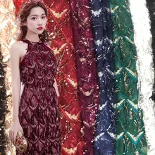 Розовая расшитая блестками ткань 3+ 5 мм с пайетками и бахромой подвеска Алмазная расшитая блестками кружевная ткань для одежды сумка ткань