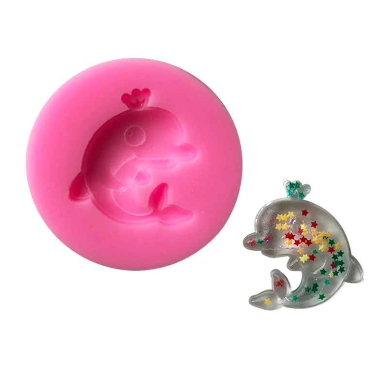 

A cute little dolphin sugar molds, silicone lace mold, DIY fondant cake mold chocolate candy mold kitchen baking utensils