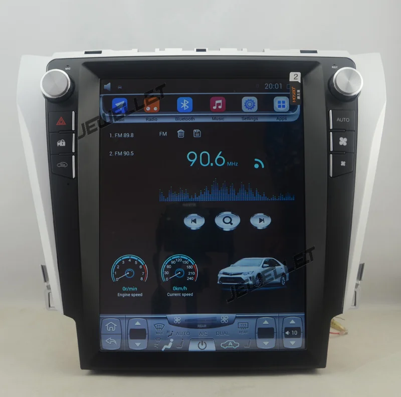 12," tesla стиль вертикальный экран Восьмиядерный Android 8,1 Автомобильный gps навигатор для Toyota Camry Aurion Daihatsu Altis 2012