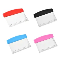 Скребок для теста, для выпечки, чоппер, многофункциональный, кухонный, из нержавеющей стали, для пиццы, хлеба, инструмент для выскабливания с измерительной шкалой