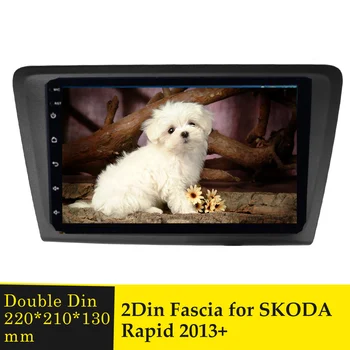 

2 Din Radio Fascia for SKODA RAPID 2013 Stereo Adapter Trim Bezel Frame DVD Player Fascia Dash CD Panel Trim Installation Kit