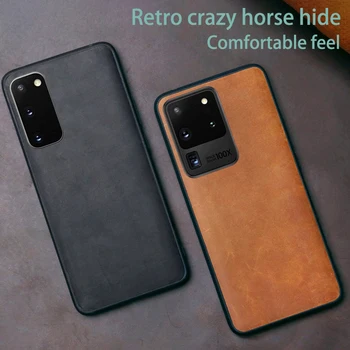 

Genuine Leather Phone Case For Samsung Galaxy S20 Ultra s10e S10 Plus Note 10 plus Case for galaxy A71 A51 A30 A31 A50 A70 case