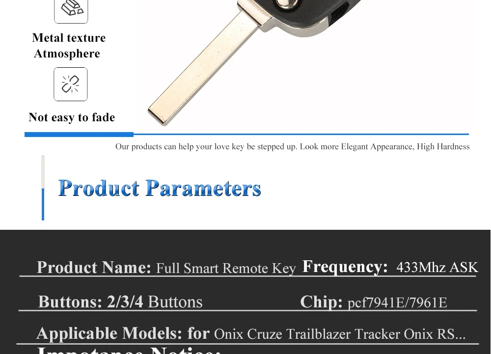 Chiave/Telecomando Per Chevrolet Cruze Avo Trailblazer 315/433mhz Id46 Pcf7941e Auto Smart Sostituire Flip Key - 10pcs Chevrolet - H05595ee981f5492e856659b4356685ffU