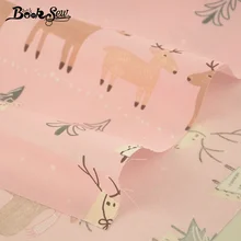 Booksew хлопчатобумажная саржевая ткань Рождественский стиль ткань для шитья DIY Набор лоскутного постельного белья Детские поделки Подушка для шитья тела