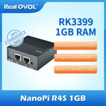 Friendlyelec Nanopi R4S 1GB podwójne porty Ethernet Gbps wsparcie Openwrt Lede V2RAY System Linux Rockchip RK3399 rozpoznawanie twarzy