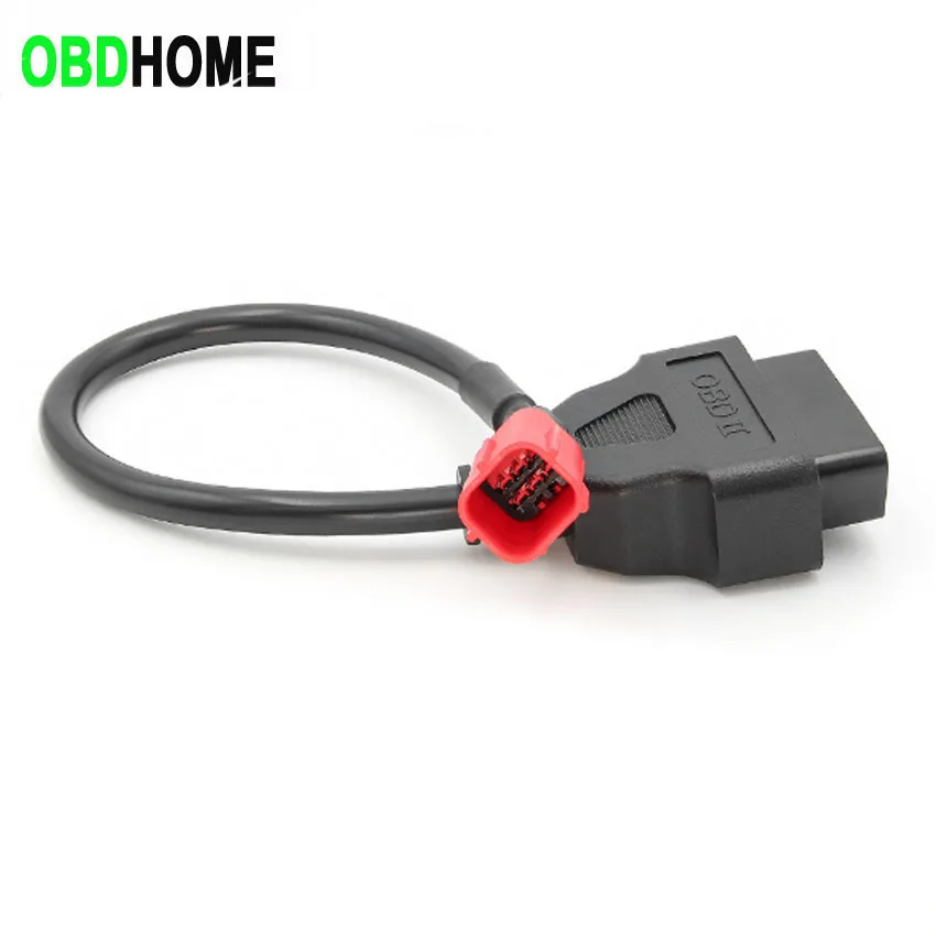 Новый разъем OBD 16pin к 6 Pin для мотоцикла Honda Country Four OBD2 6Pin локомотив Авто