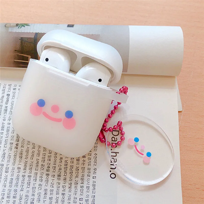 

SIFREE For Air Pods 1 2 Earphone Case Drop Proof Silicone Cover Cute Keychain For Airpods Accessories For Air Pods Case