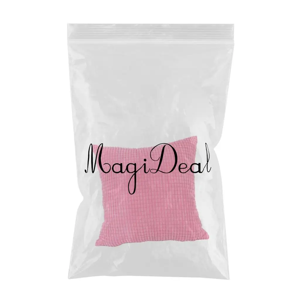 1pcs Corduroy Soft Solid Decorative Square Throw Pillow Covers Set Cushion Case for Sofa Bedroom Car 24x24 inch 60x60 cm