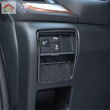 

FOR Honda CRV CR-V 2017-21Carbon fiber Headlight Switch Button Frame Cover Trim Black ABS Carbon Fiber Easy Installation