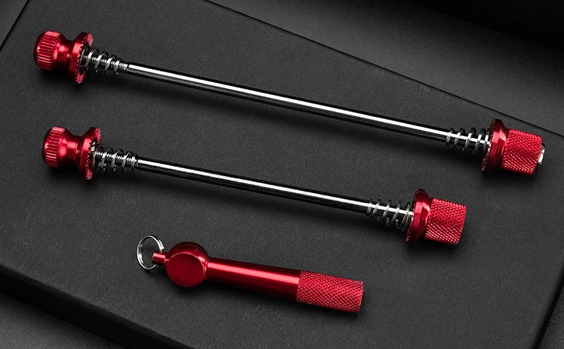 ROCKBROS Fahrrad Schnellspanner Fahrrad Radnabe Spieße vorne hinten QR Schnellspanner Spieße MTB Rennrad Clip Hebel Achse – Detail 2