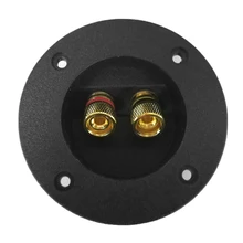 Mayitr 1 шт. сабвуферный терминал чашка круглый пружинный разъем для чашки позолоченный штекер для динамиков сабвуферов коробки