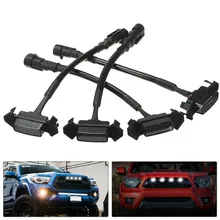 

12-24V DC Grille LED Lights 4x For Toyota Tacoma Waterproof White Lens